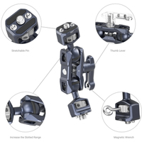 SmallRig 3874 Magic Arm mit Doppelkugelkopf