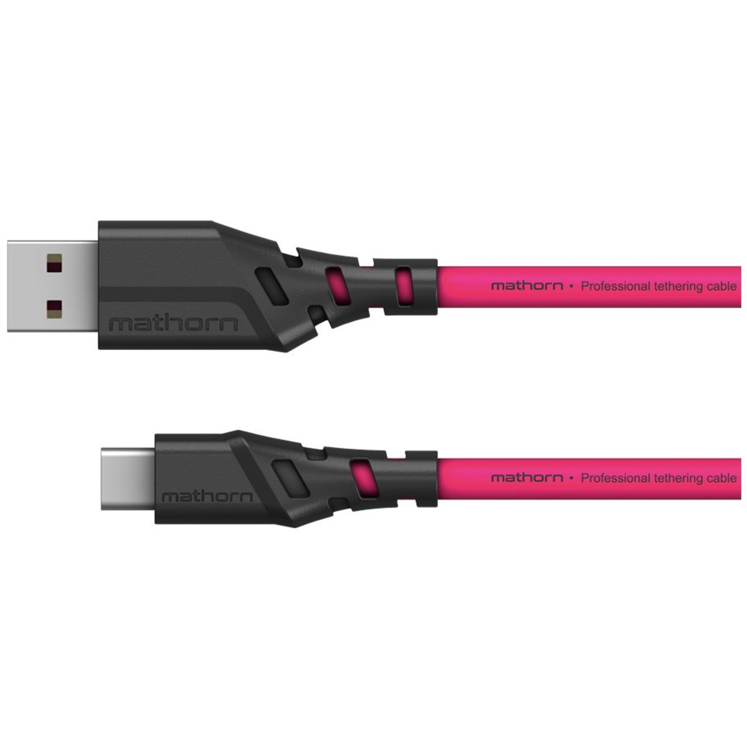 Mathorn Tetheringkabel MTC-200M 2m 10Gbps 60W USB C-A Magenta