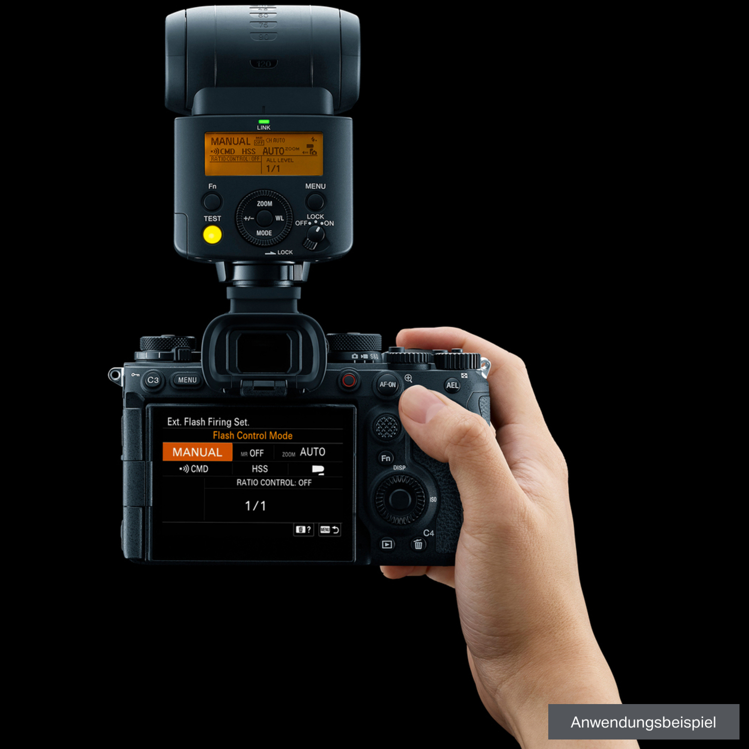 Sony HVL-F46RMA Blitz mit kabelloser Funksteuerung