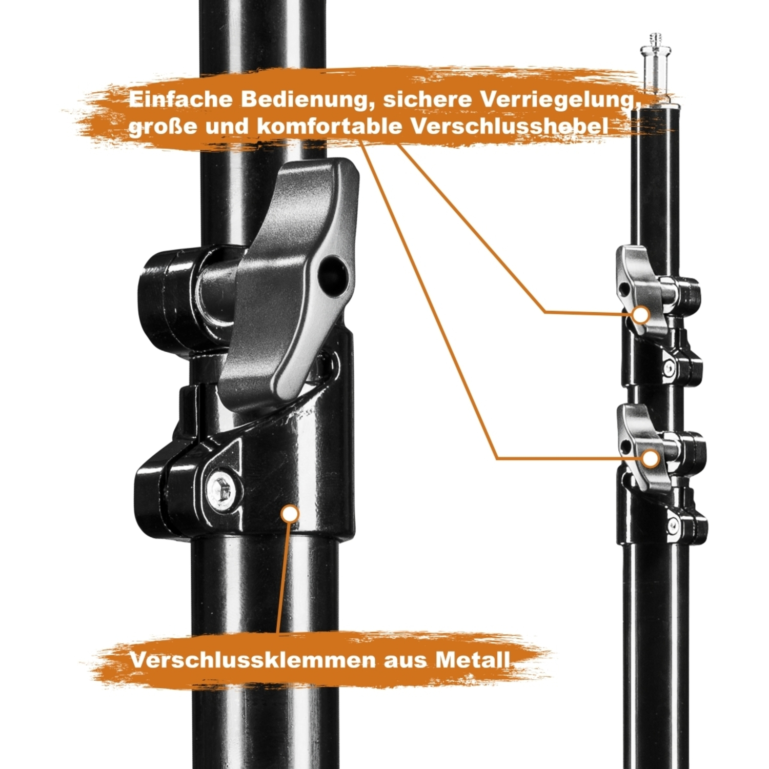 Walimex PRO WT-806 Lampenstativ 256 cm