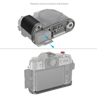 SmallRig Silicone L-Shape Handle 4712 charcoal silver für Fujifilm X-T50