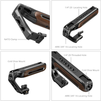 SmallRig Oberer Holz-Griff mit NATO-Klemme 5251