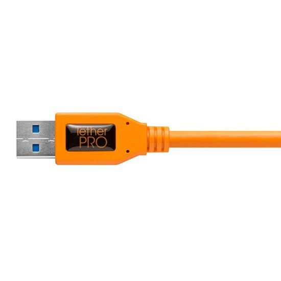 Tether Tools TetherPro USB 3.0 to USB-C, 15' (4.6m) orange