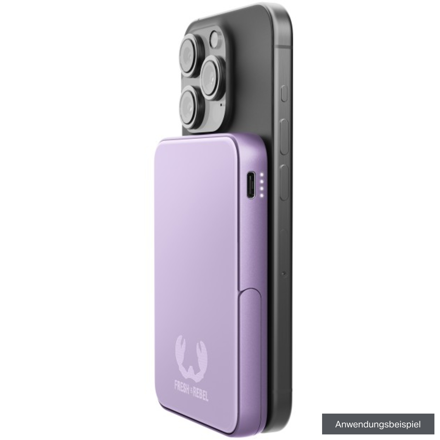 Fresh 'n Rebel Powerbank 5000mAh Magnet Wireless Dreamy Lilac