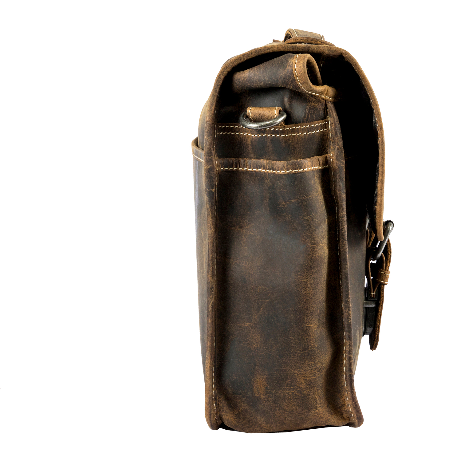 Alpenleder Kameratasche REPORTER Old havanna