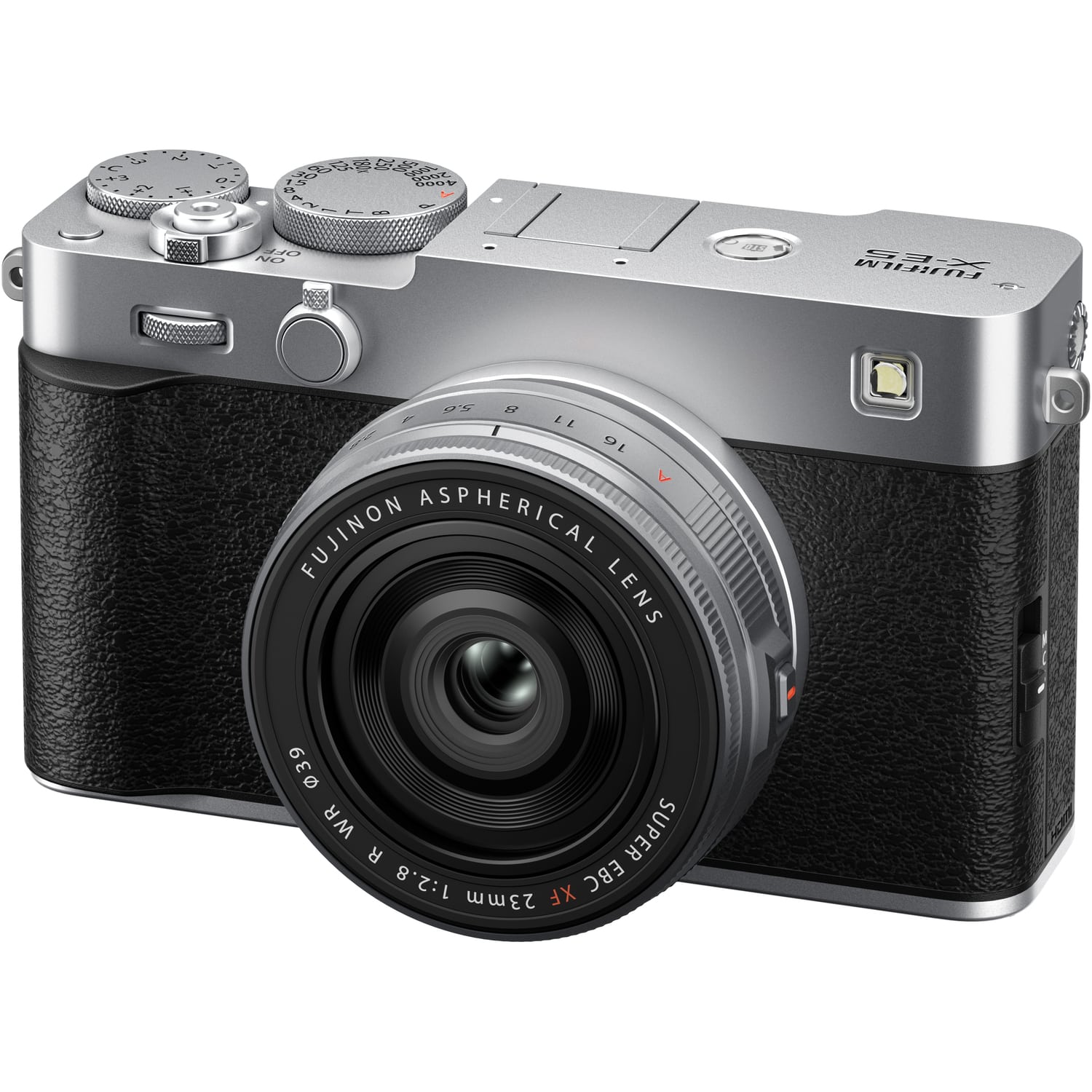 Fujifilm X-E5 mit FUJINON XF 23mm F2.8 R WR silber