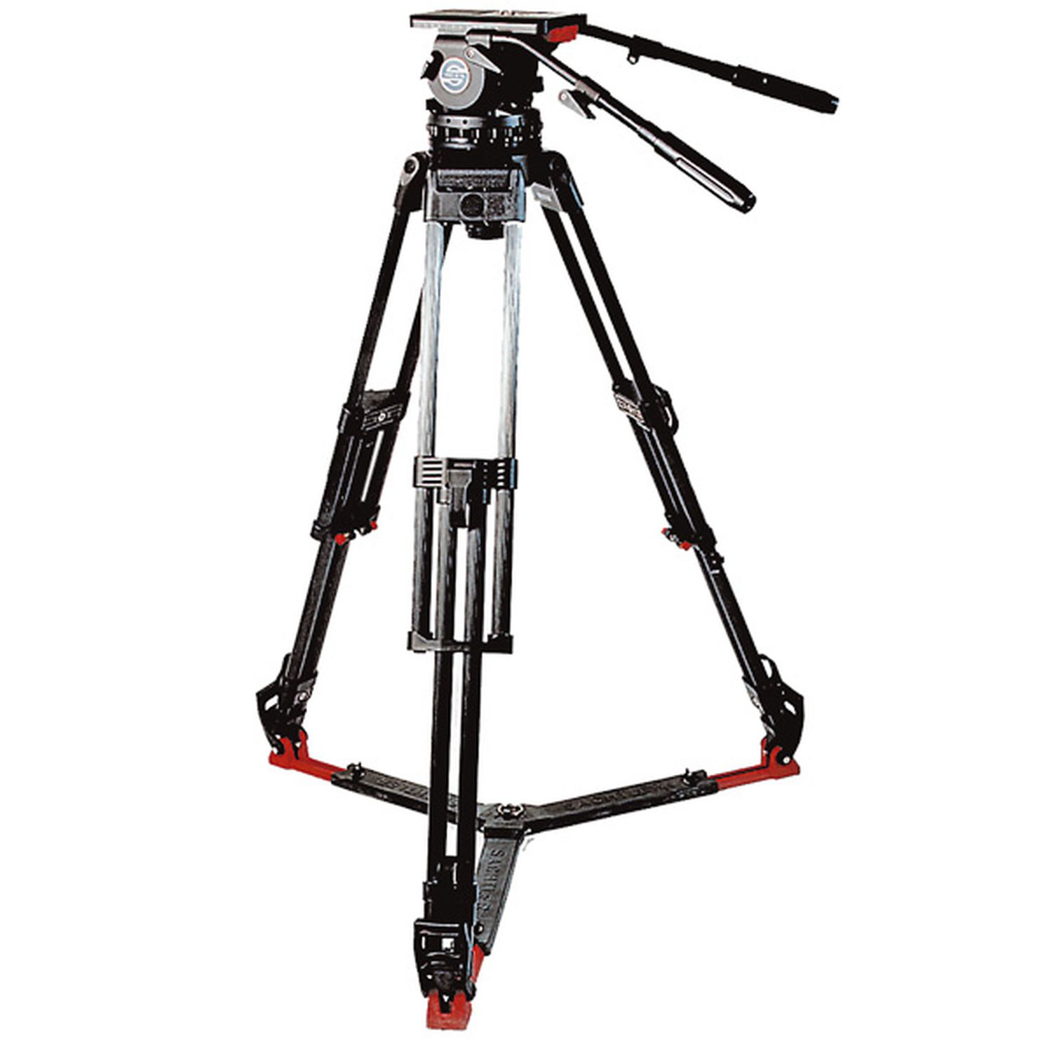 Sachtler SAC2512 System Video 25 Kohlefaser mit Stativkopf, EFP 2 CF-Stativ, Bodenspinne und Abdeckung