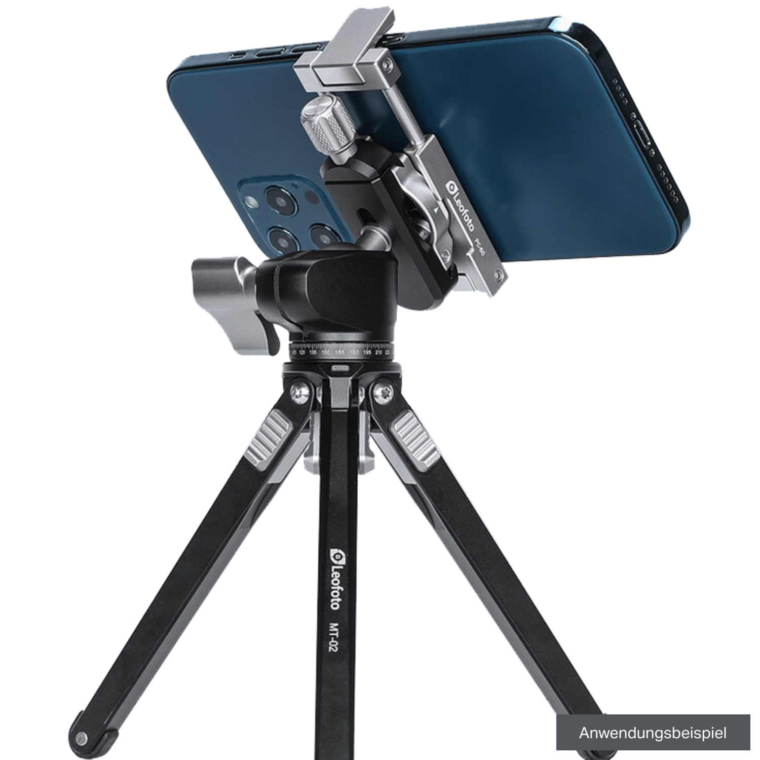 Leofoto Smartphonehalterung PC-60 silber