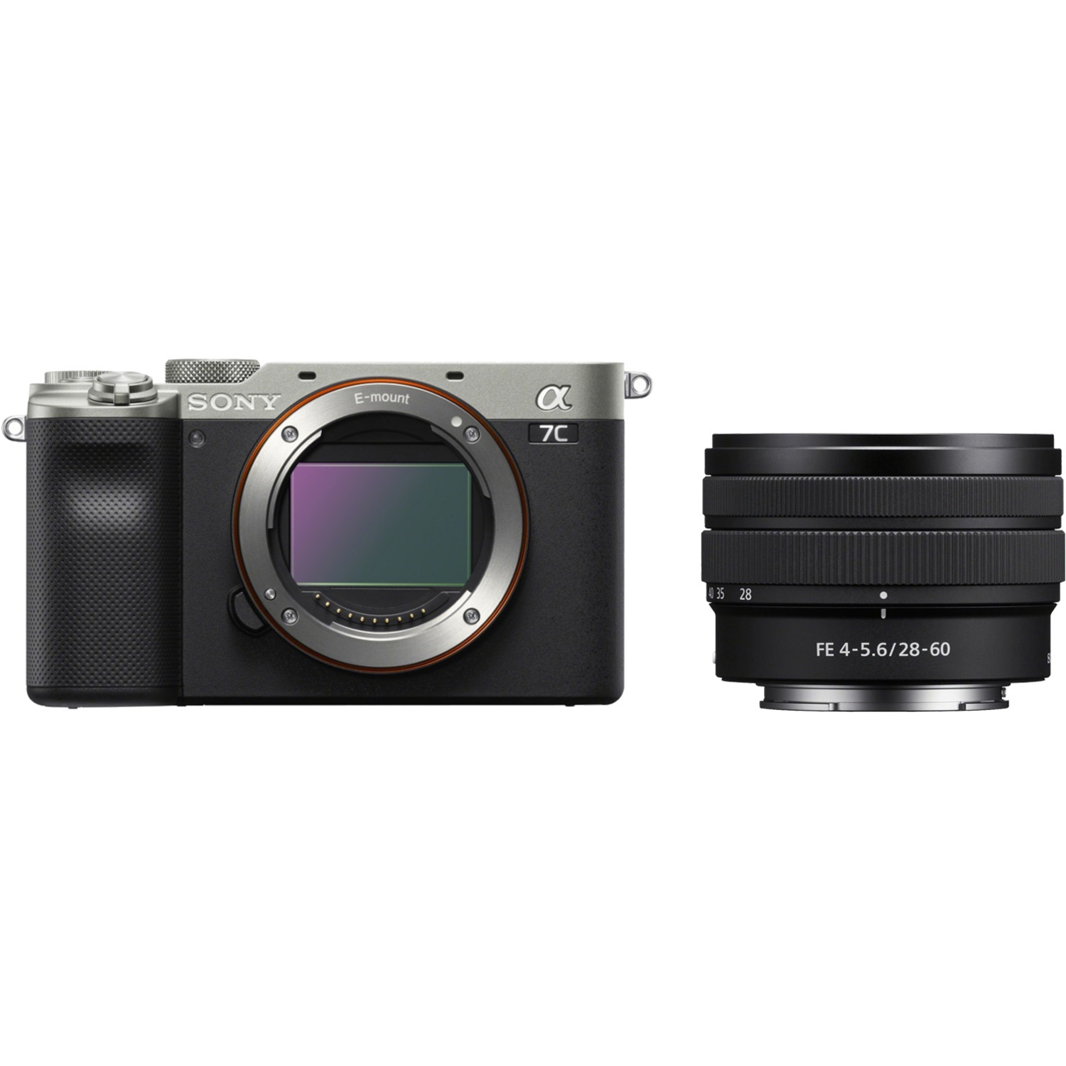 Sony Alpha 7C silber mit FE 28-60mm F4-5.6