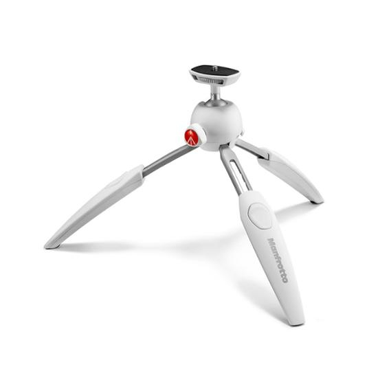 Manfrotto PIXI Evo, Mini-Stativ, 2 Segmente weiß