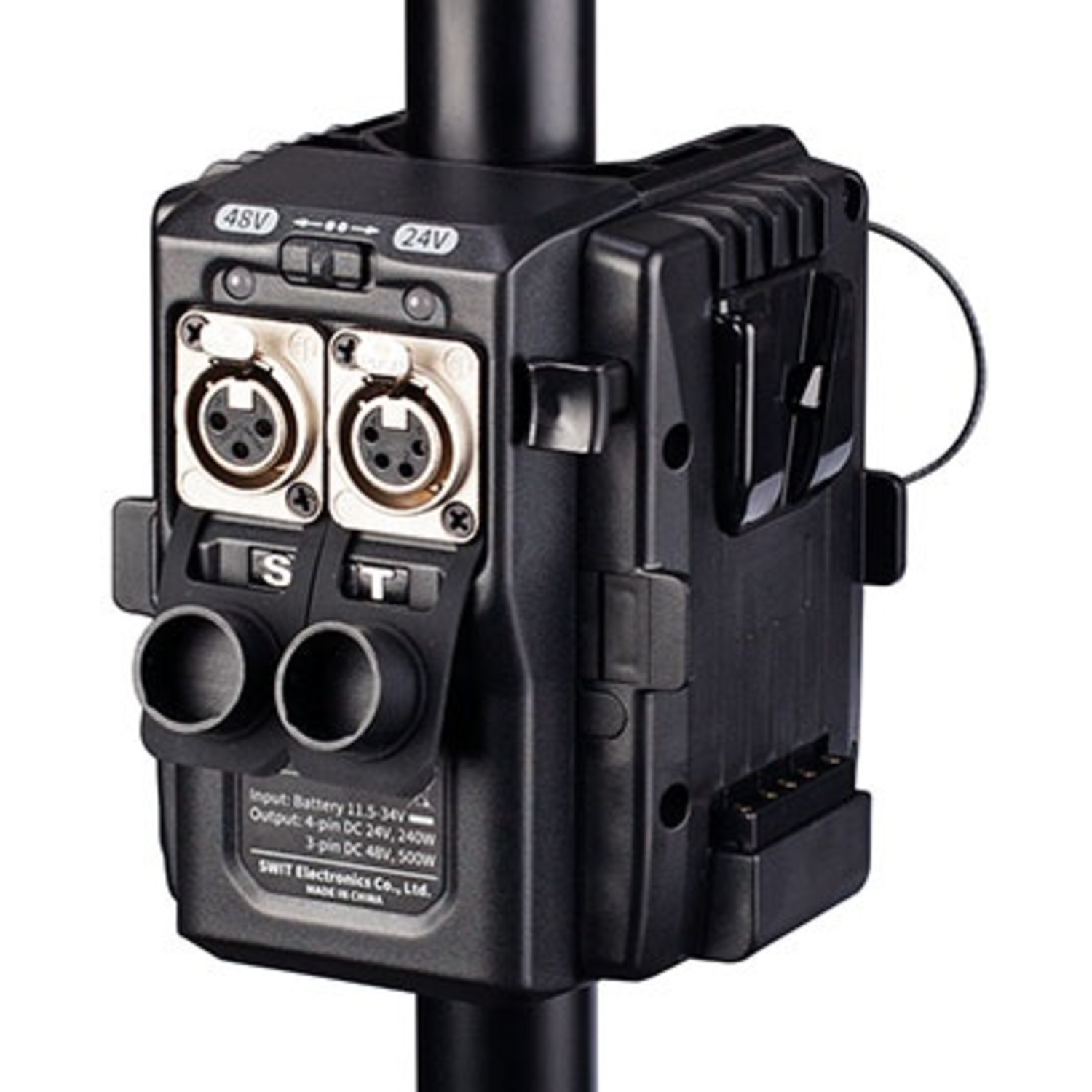 Swit V-Mount Netzadapter TD-R210S für 25-45mm Lichtstative