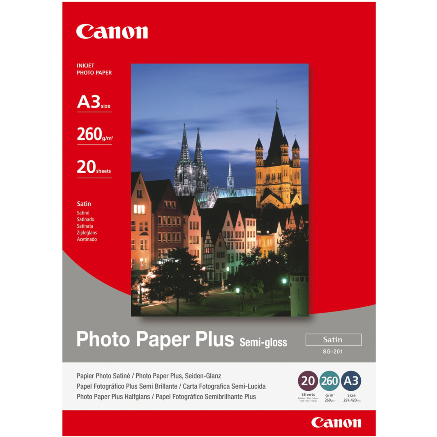 Canon SG-201 Fotopapier A3 20 Blatt 260g/m² Plus seidenglanz