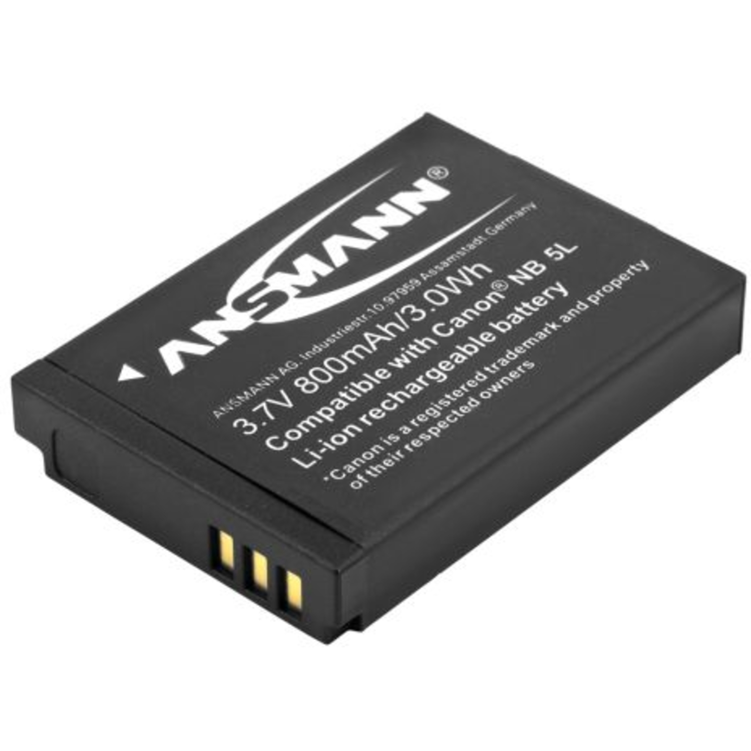 Ansmann Akku A-Can NB 5 L für Canon Digital IXUS, PowerShot S, SD und SX