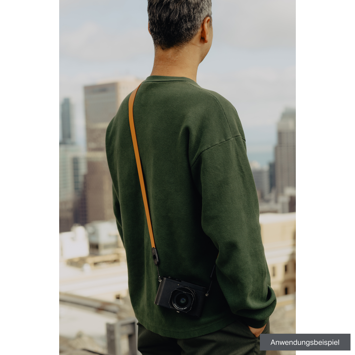 Peak Design Kameragurt Form Leather long Amber