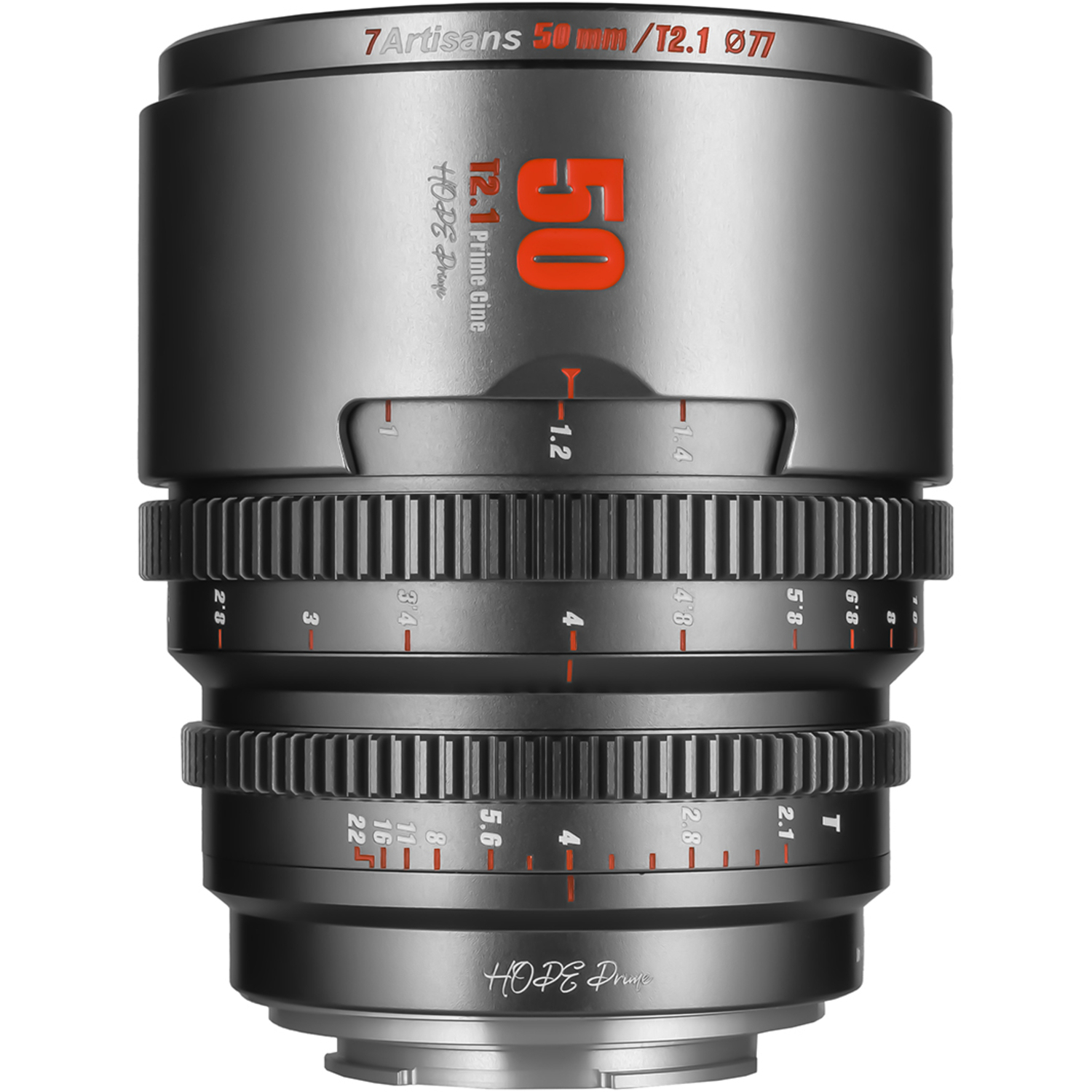 7Artisans Hope 50mm T2.1 für Canon RF-Mount titangrau