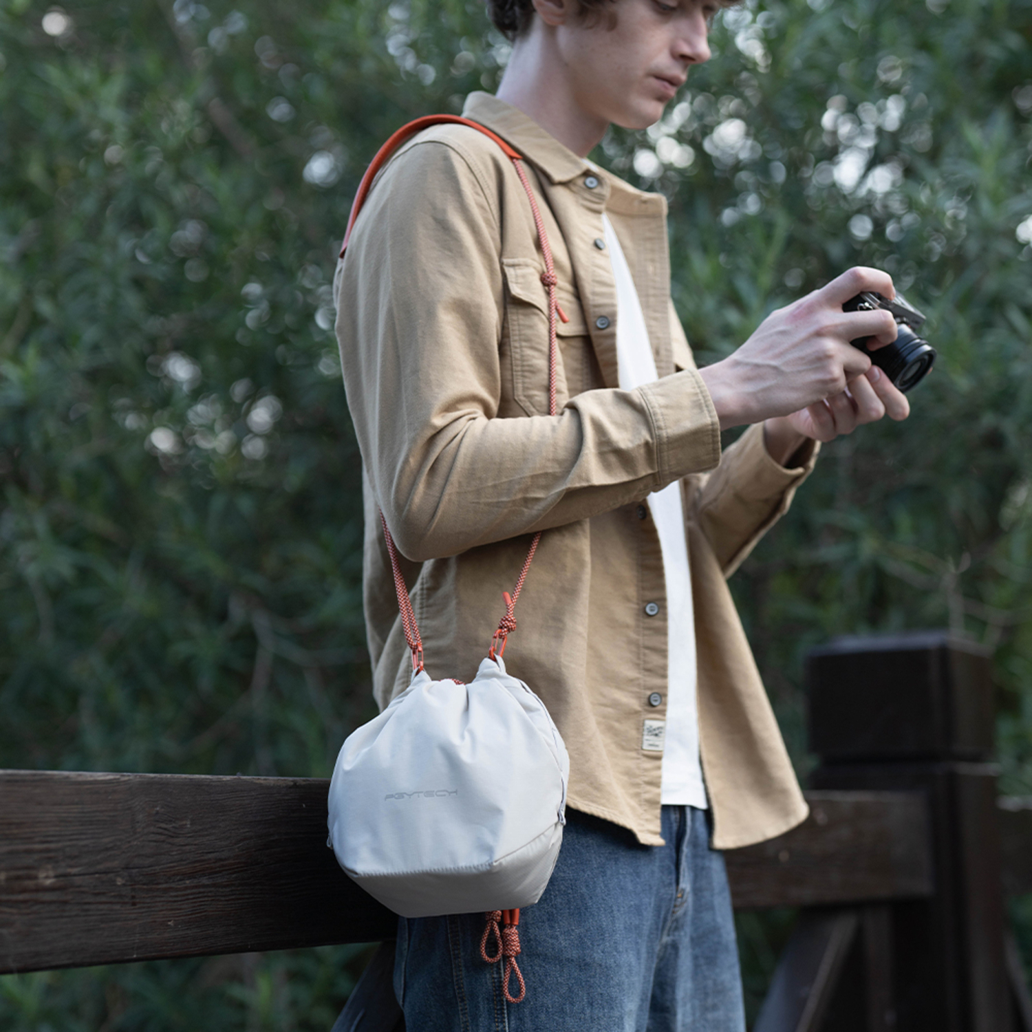 PGYTECH OneGo Kordelzugtasche (Ivory)