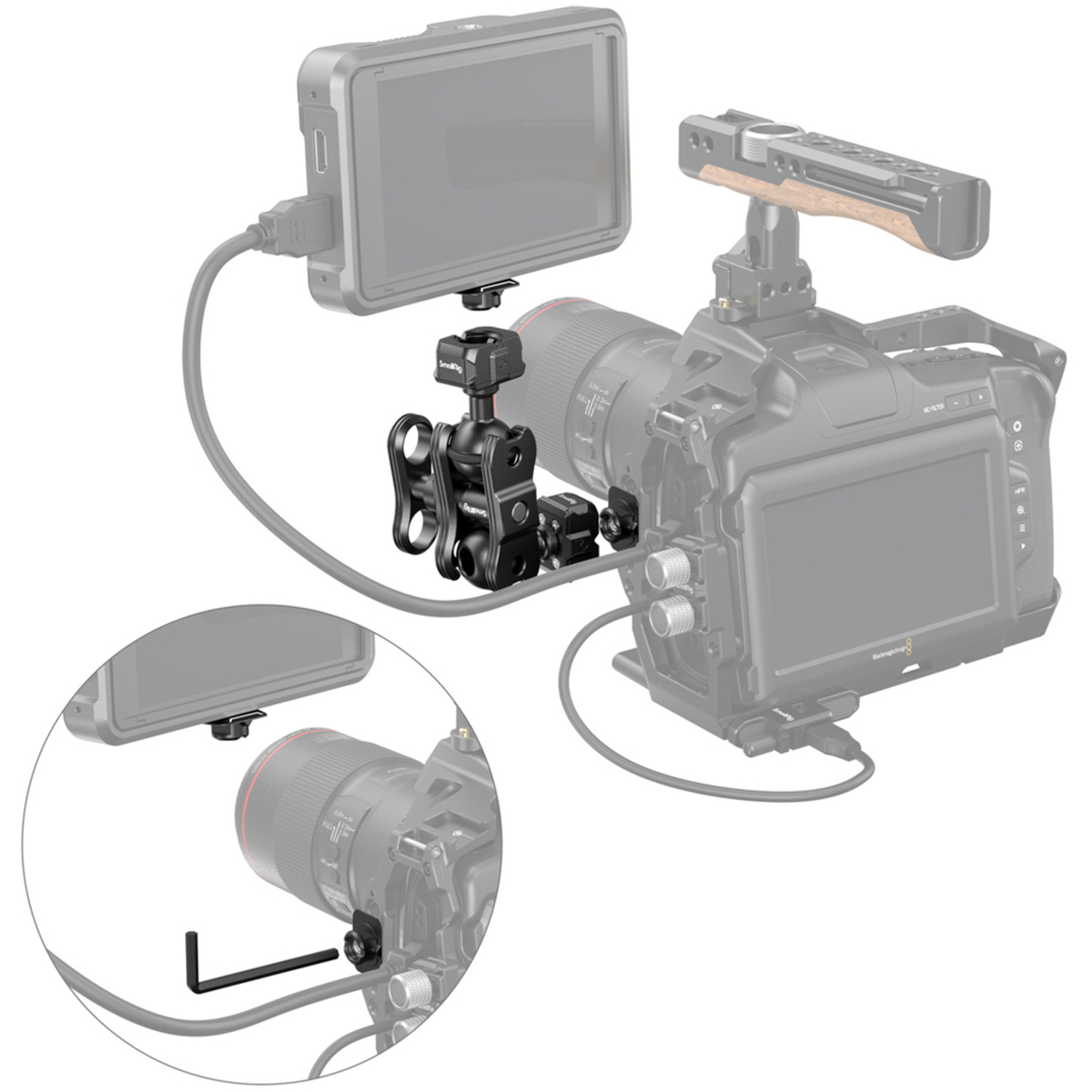 SmallRig Magic Arm mit Schnellwechsel-Kugelkopf 3515B