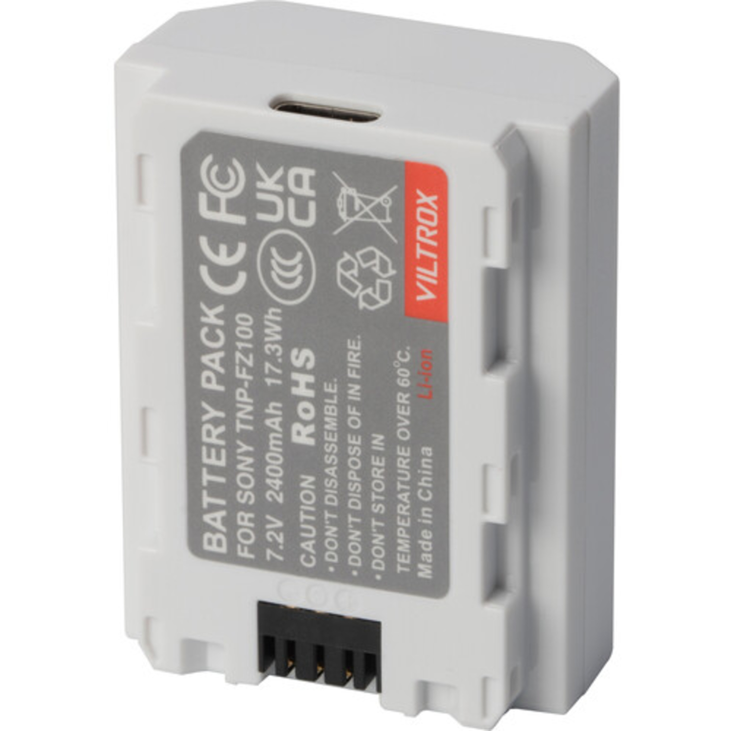 Viltrox Akku NP-FZ100 Typ-C 2400mAh