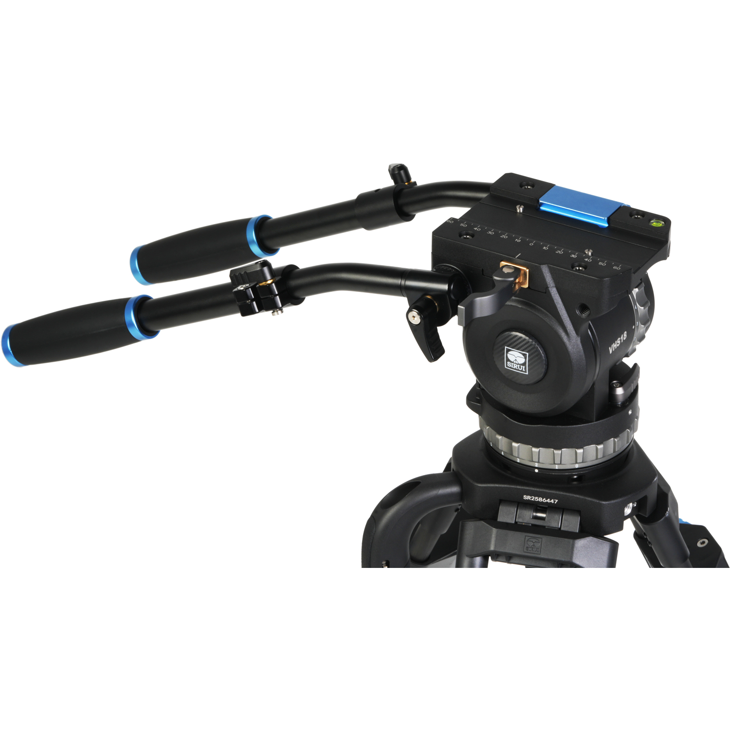 Sirui Broadcaststativ Carbon SQ100 mit Fluid Videoneiger VHS18