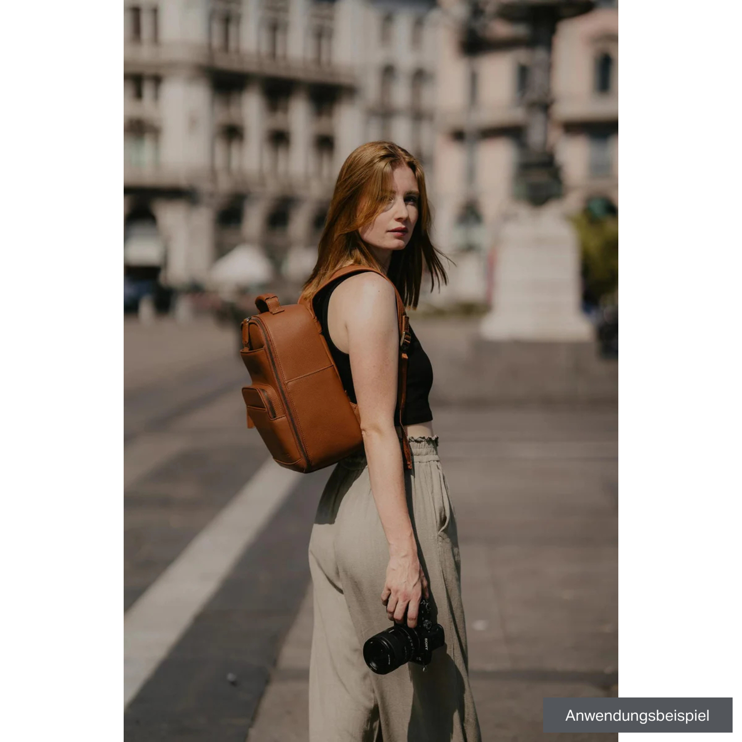 LOULEX Fotorucksack Mini Bag 13,7L braun