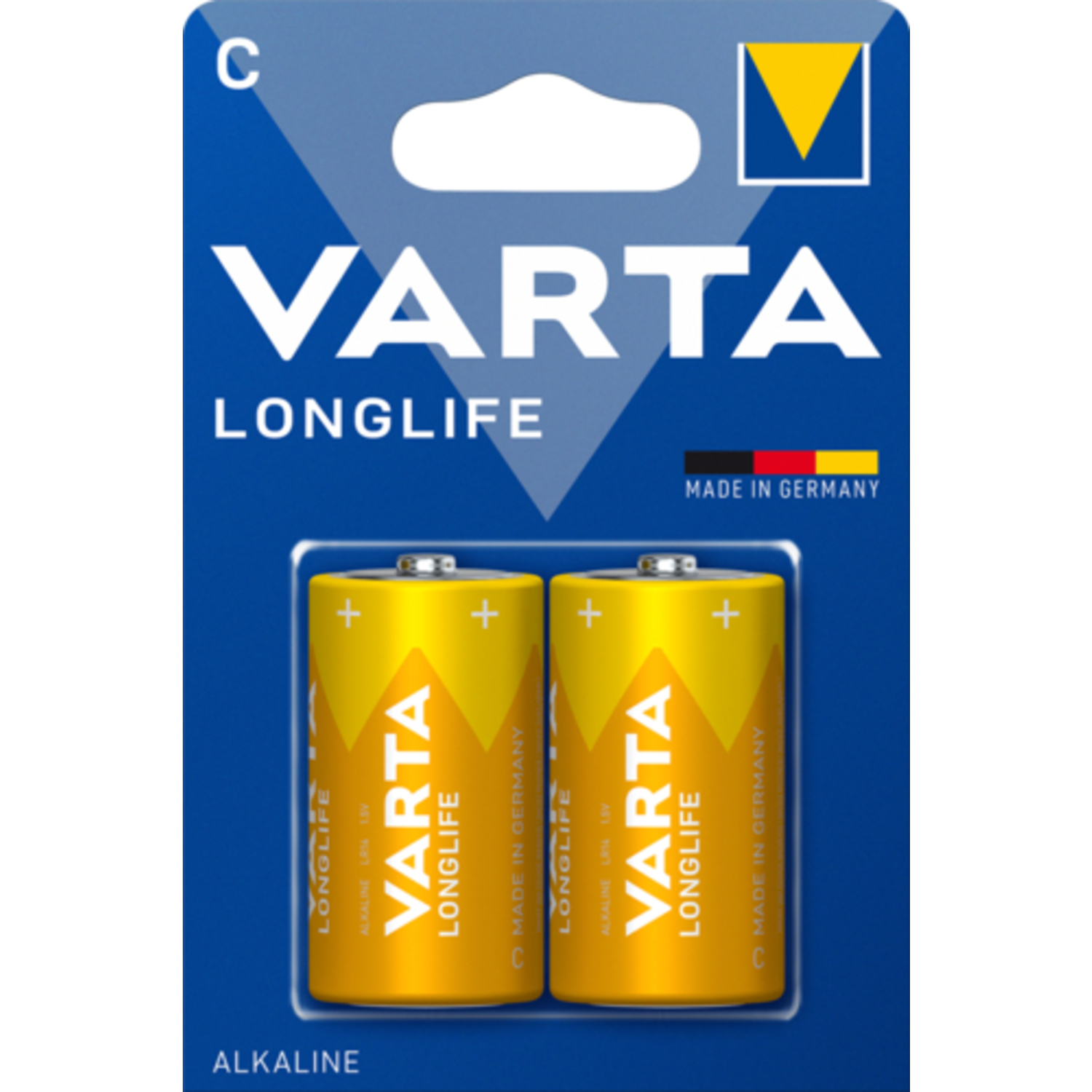 Varta Batterie Longlife Baby C Alkaline 1,5V 2er Pack