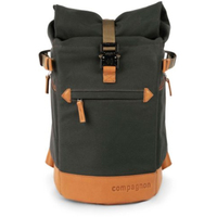 compagnon Fotorucksack the little backpack Gen III dunkelgrün-hellbraun