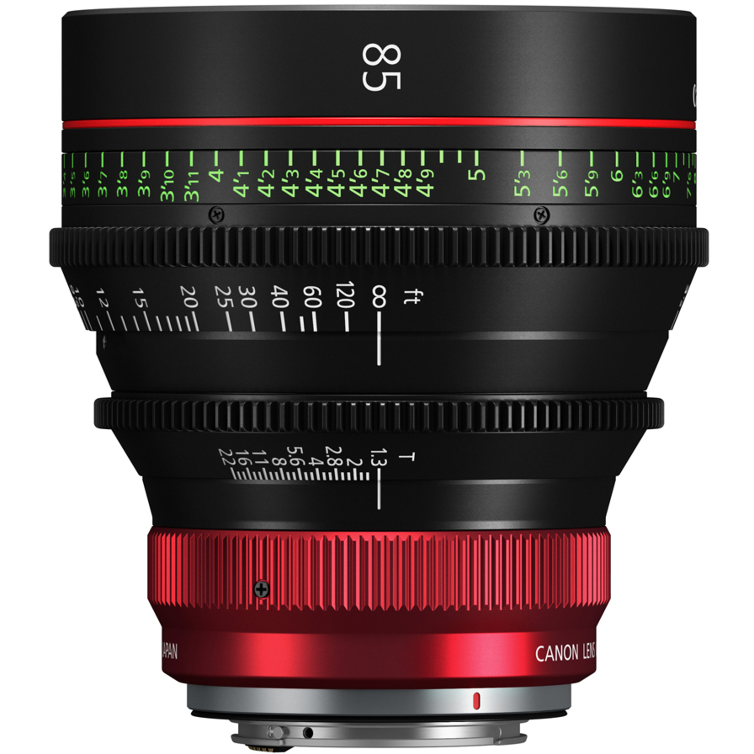 Canon CN-R 85mm T1.3 L F (Meter) RF Prime