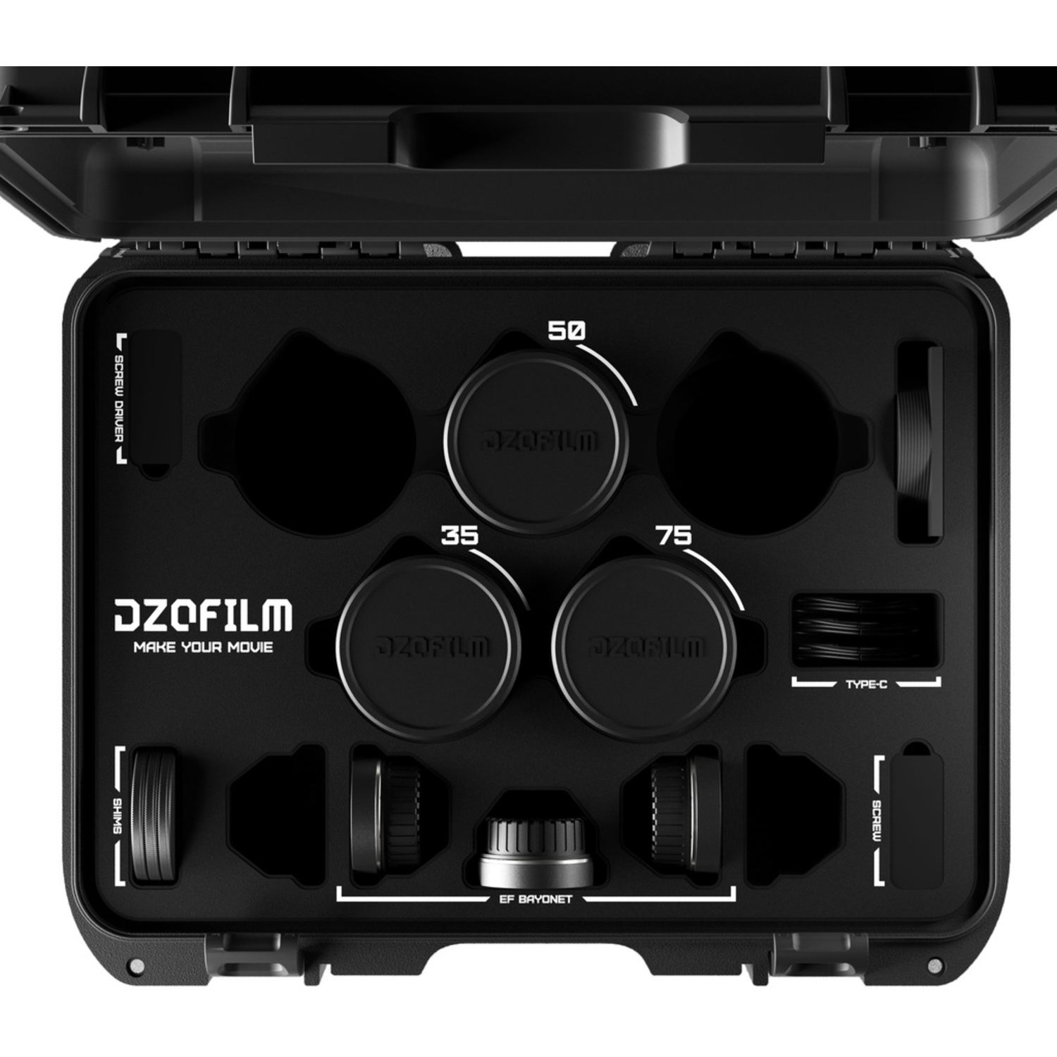 DZOFILM VESPID CYBER 3-Lens Kit 35/50/75mm T2.1 für PL/EF-Mount