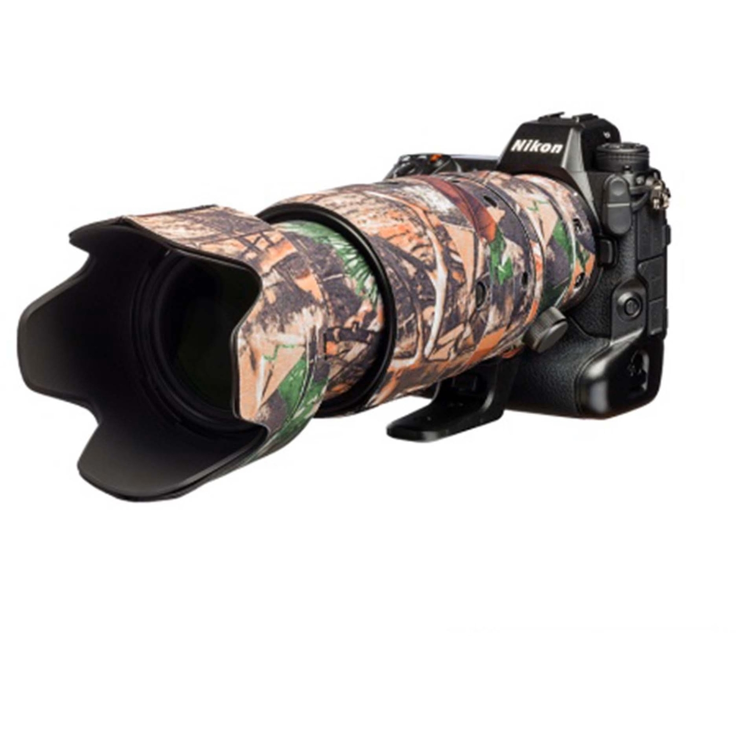 easyCover Lens Oak Objektivschutz für Nikon Z 100-400mm f/4.5-5.6 VR S Wald Camouflage