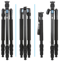 Sirui W-2004 Waterproof Drei-Einbeinstativ, schwarz