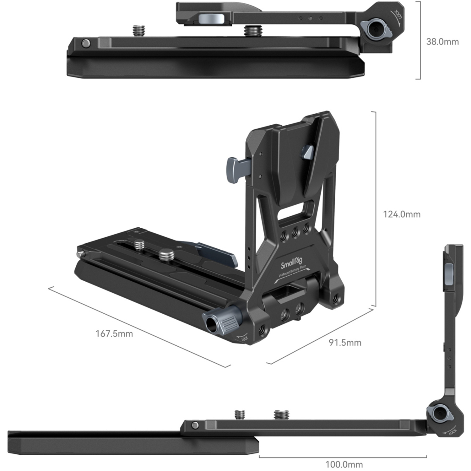 SmallRig V-Mount Akkuplatten Kit 4323 für Cinema Kameras