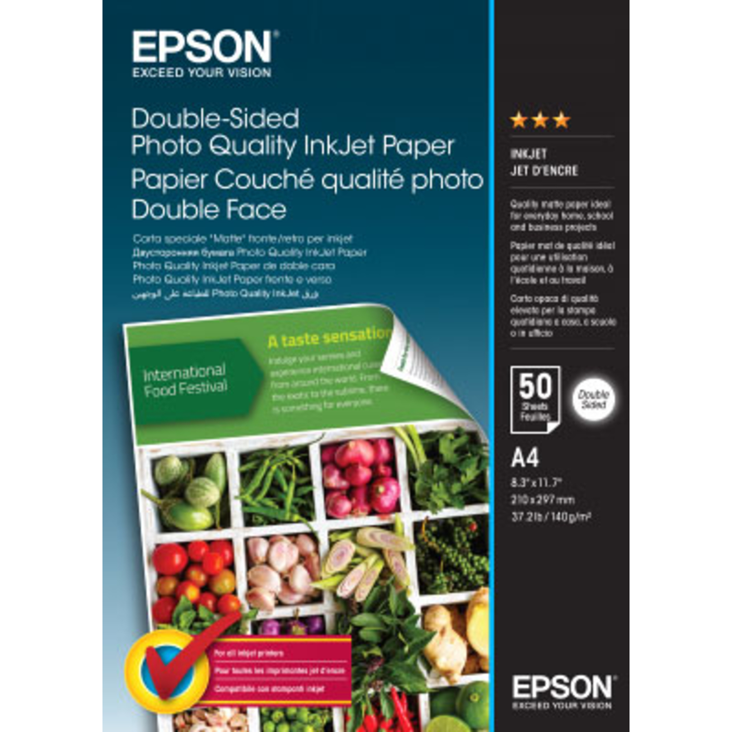 Epson Doppelseitiges Ink Jet Papier DIN A4 50 Blatt