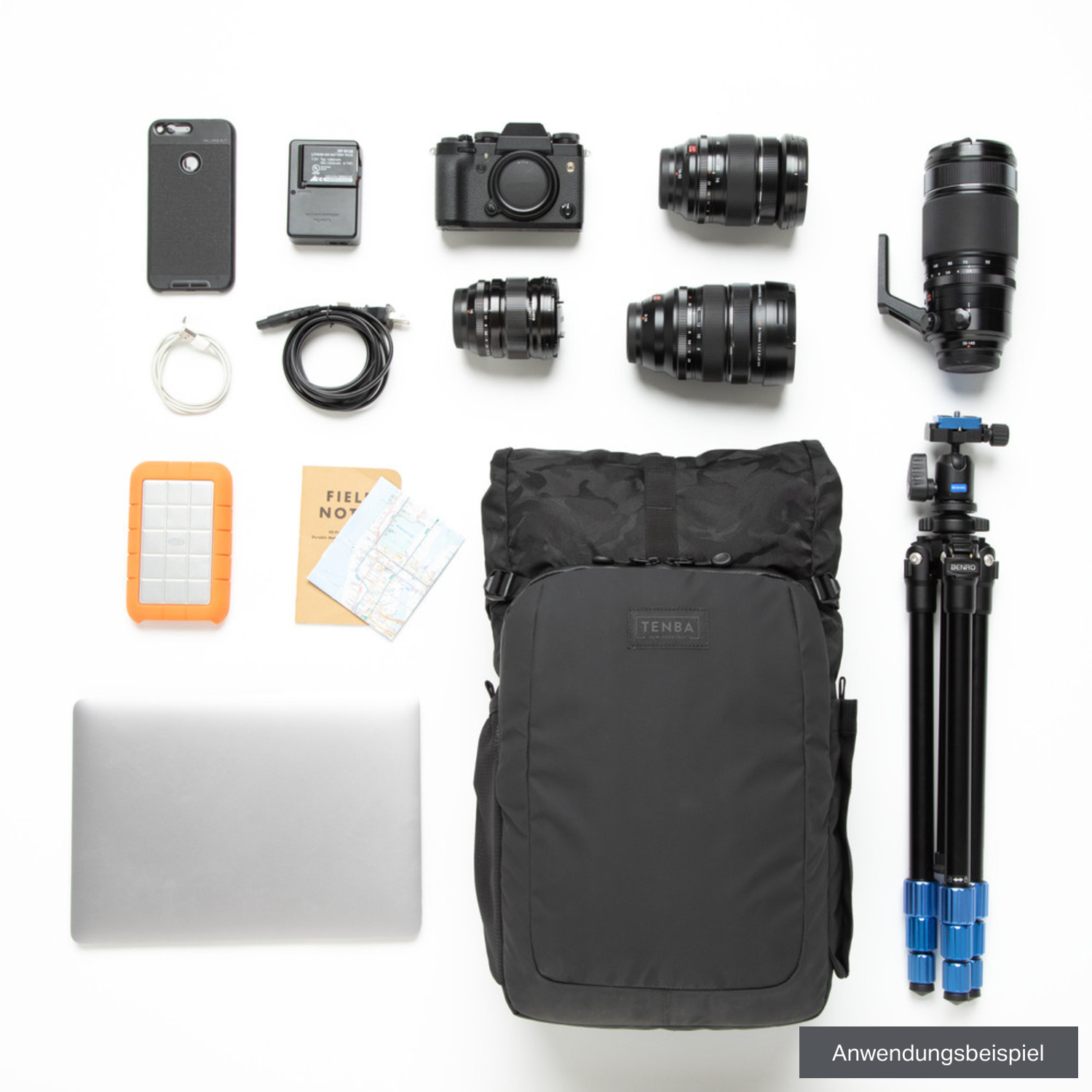 Tenba Fotorucksack Fulton v2 14L schwarz-camo