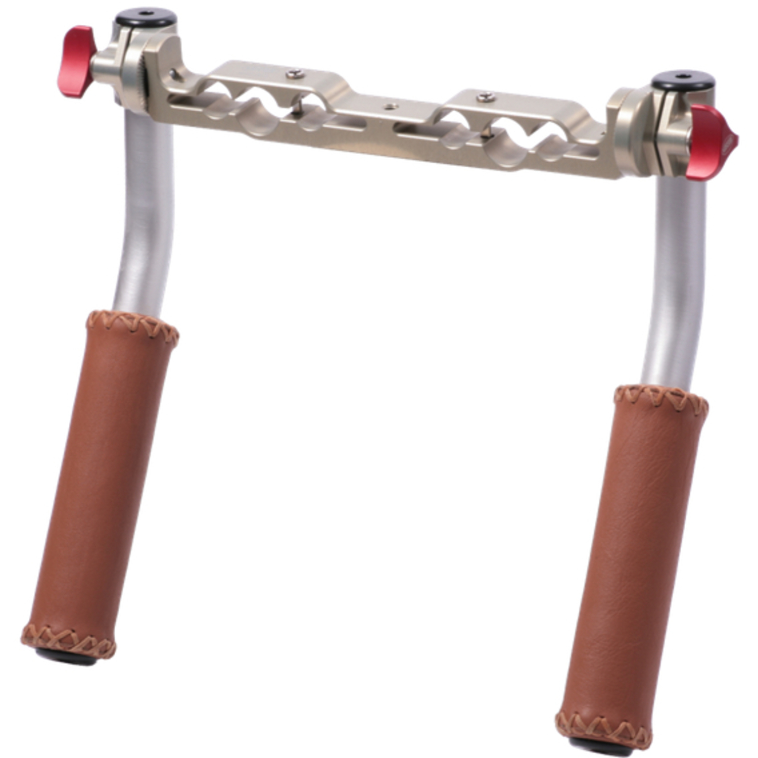 Vocas Tube Handgriff-Kit mit langen Ledergriffen und Schienenhalter