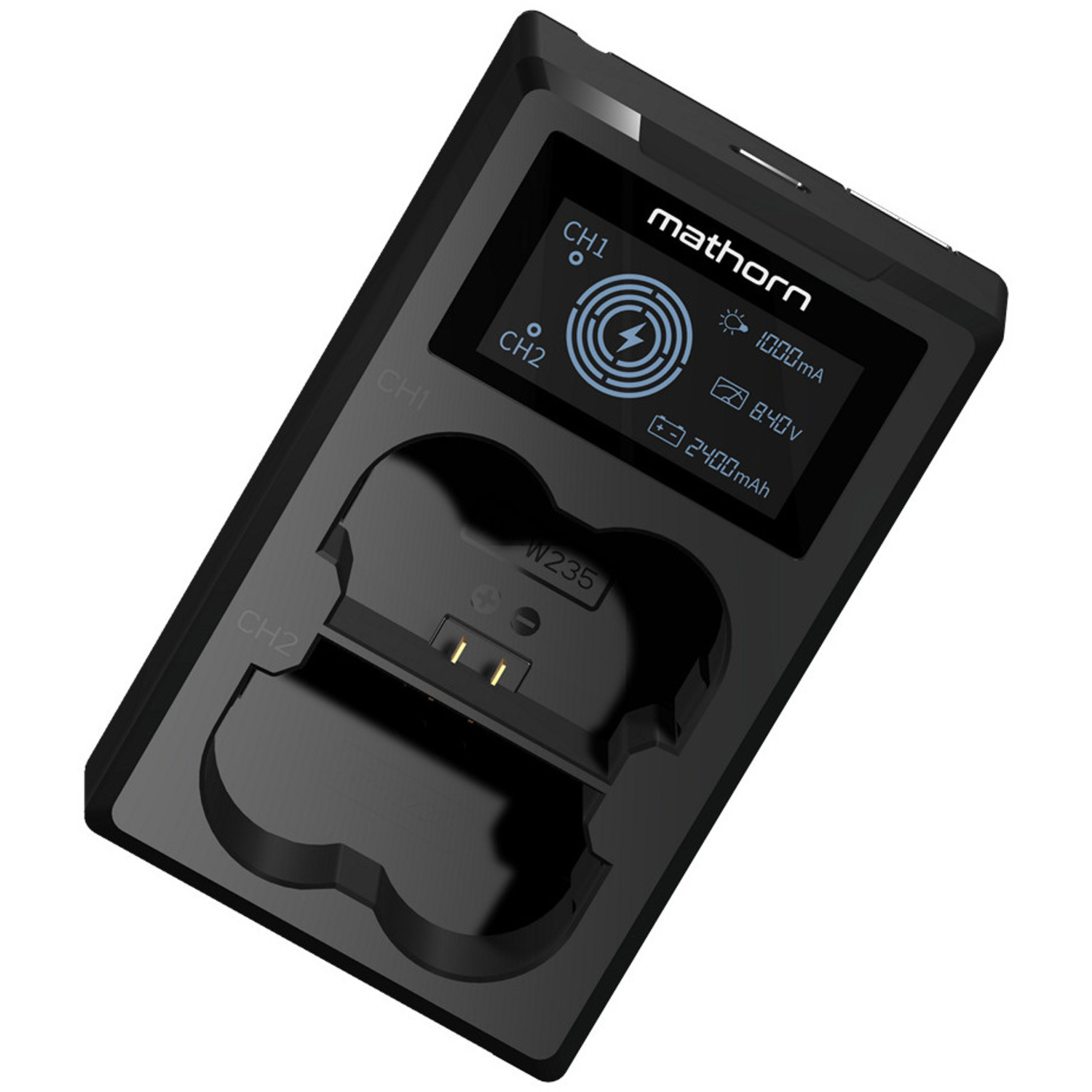 Mathorn Dual-Akkuladegerät MBC-D151 für Panasonic DMW-BLC12