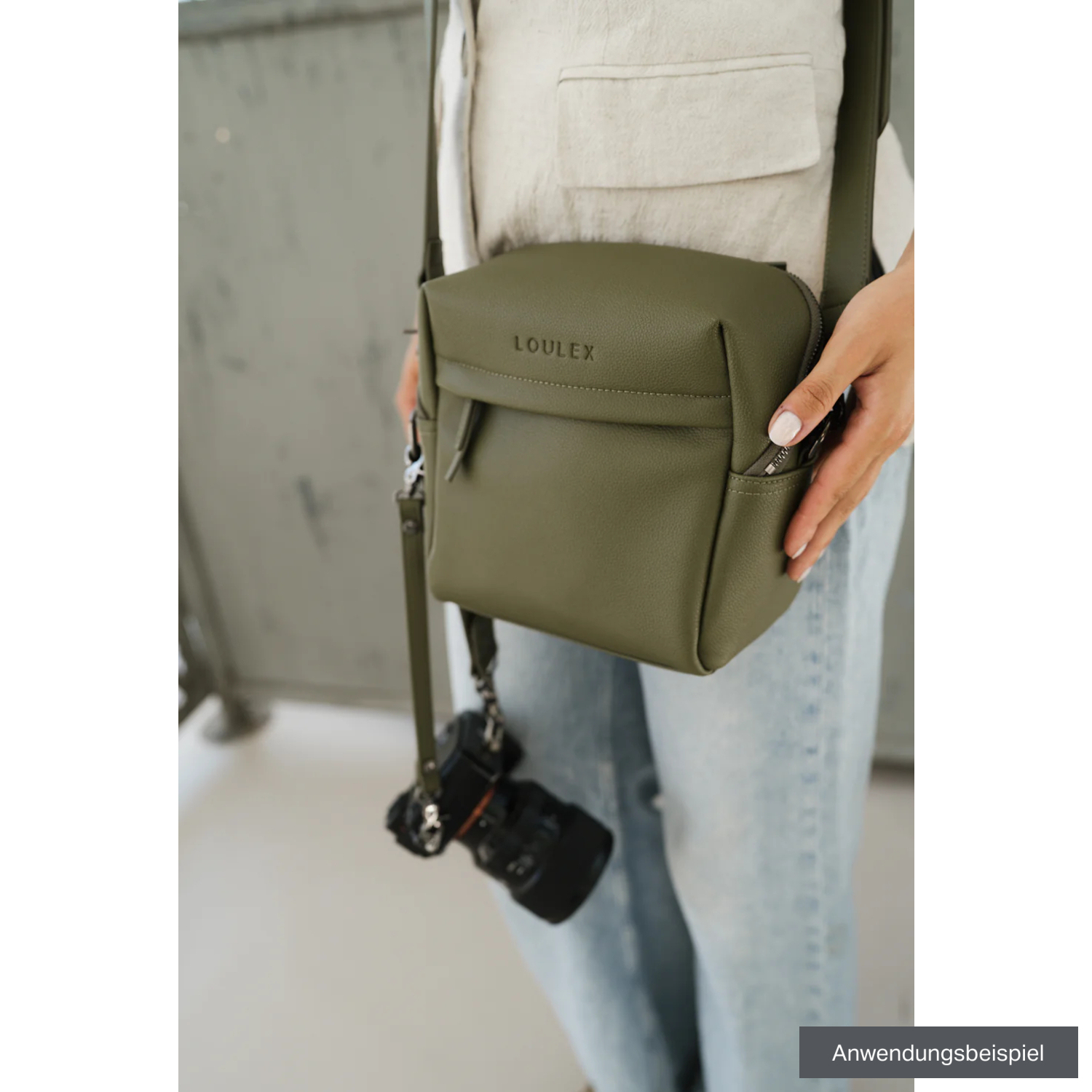 LOULEX Umhängetasche Organizer Bag M 6,1L olivgrün