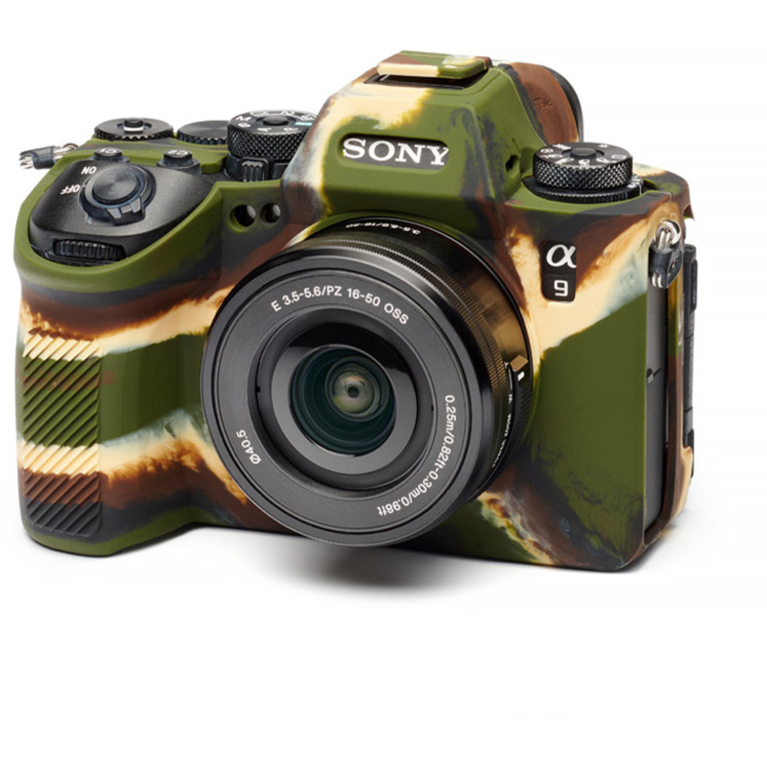 easyCover Silikon-Schutzhülle für Sony A9 III Camouflage