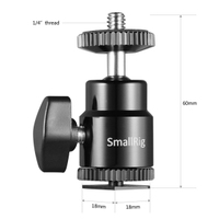 SmallRig 1/4" Kameraschuhhalterung mit zusätzlicher 1/4" Schraube 2059 2er-Pack