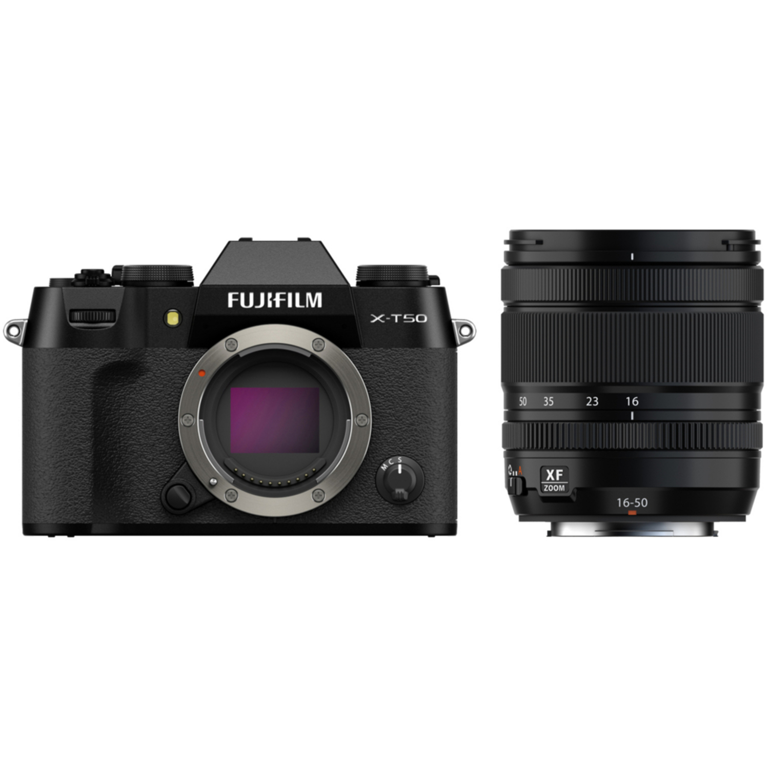 Fujifilm X-T50 mit FUJINON XF 16-50mm F2.8-4.8 R LM WR schwarz
