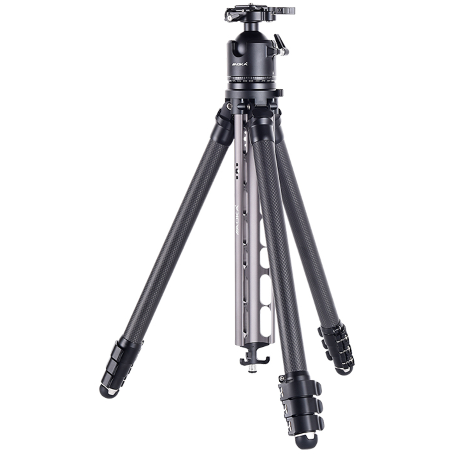 AOKA Carbonstativ TS-254C mit Kugelkopf DH-45 grau