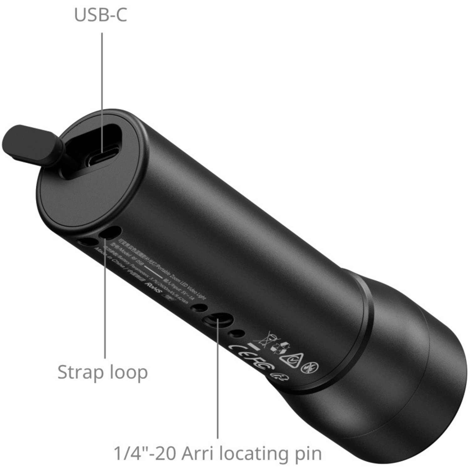 SmallRig Tragbare Zoom-LED-Videoleuchte RF 05B