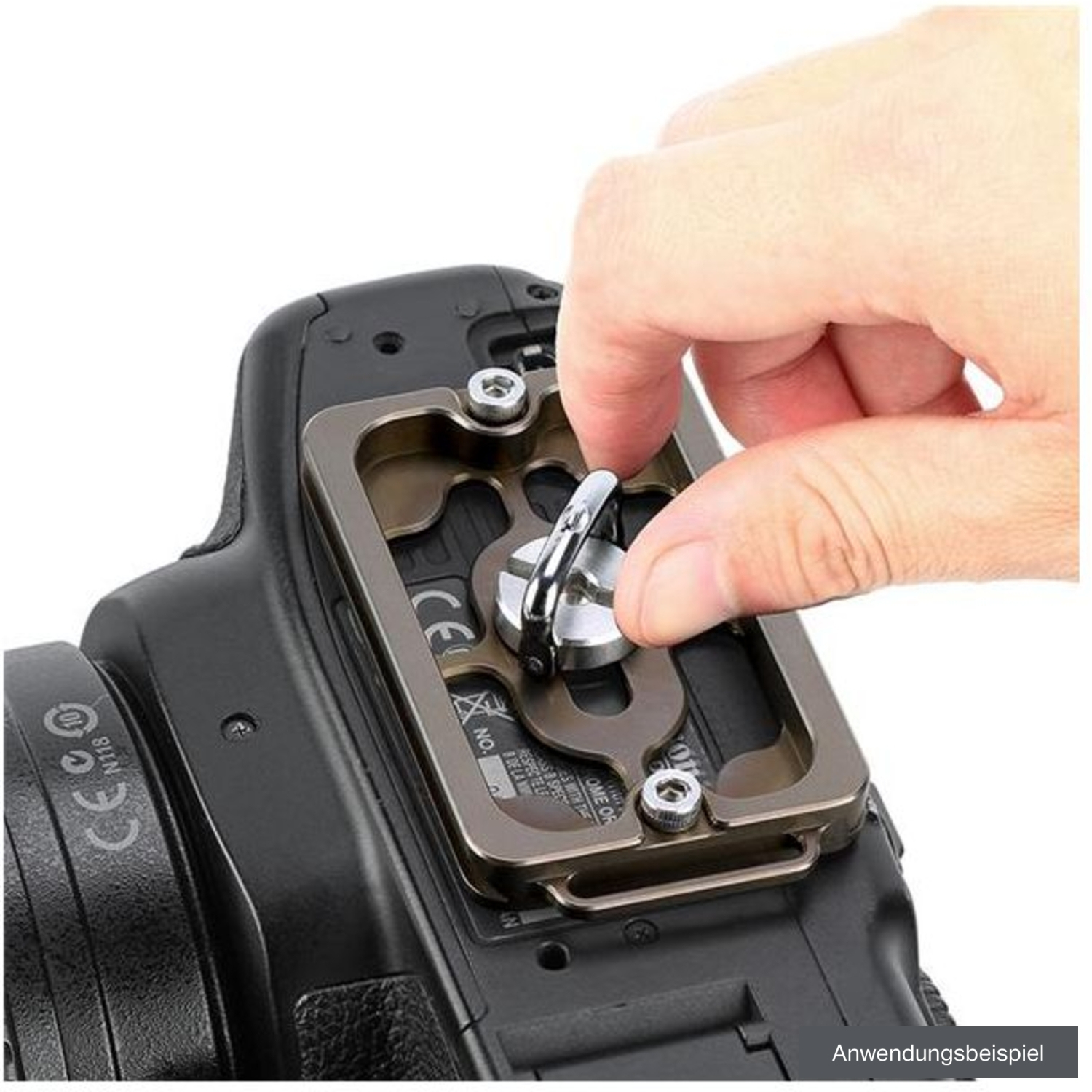 Leofoto NP-65T Arca-Swiss-Schnellwechselplatte Bronze