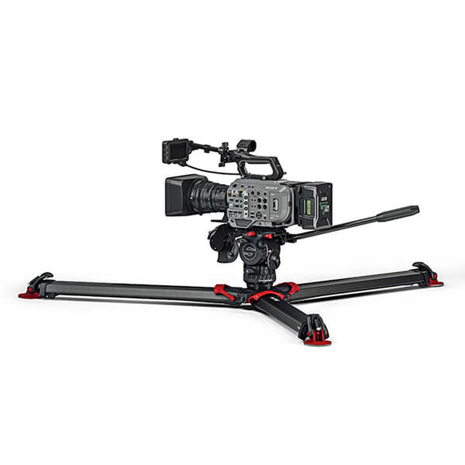 Sachtler SAC2064SFTMS System aktiv6 Sideload mit flowtech75 aktiv-Stativ, Mittelspinne, Tragegriff und Tasche neuwertiger Rückläufer
