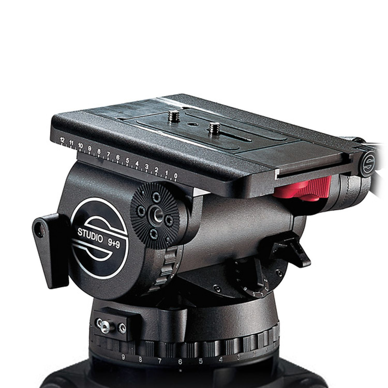 Sachtler SAC6002 Studio 9+9 Stativkopf mit Touch & Go Kameraplatte und Schwenkstange