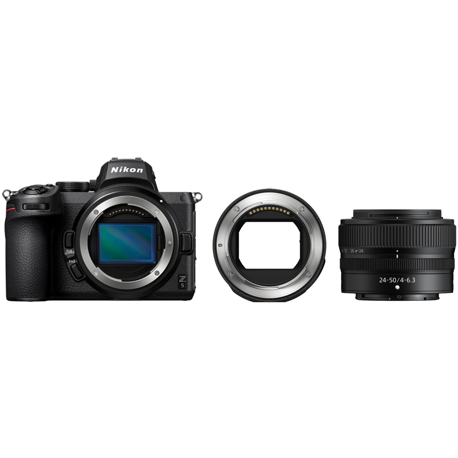 Nikon Z5 mit NIKKOR Z 24-50mm F4-6.3 und FTZ Adapter II