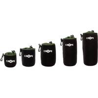 C-Rope Objektivbeutel-Set Neopren (XS, S, M, L, XL) schwarz-oliv