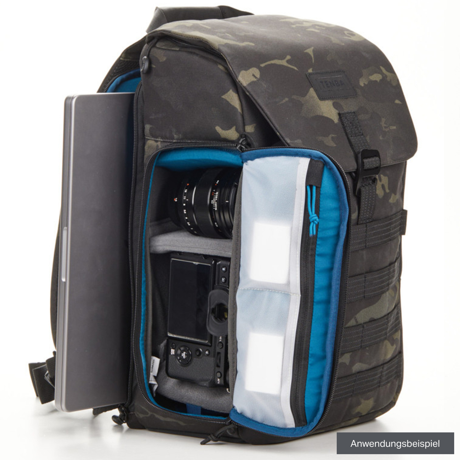 Tenba Axis v2 LT 18L Rucksack MultiCam, Schwarz