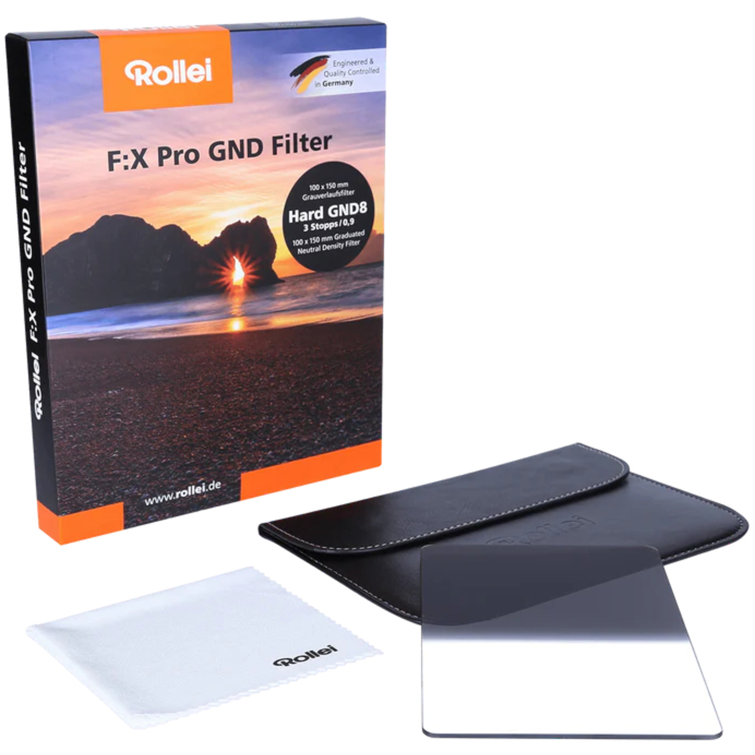 Rollei F:X Pro 100mm Hard GND8 Rechteckfilter - Grauverlaufsfilter