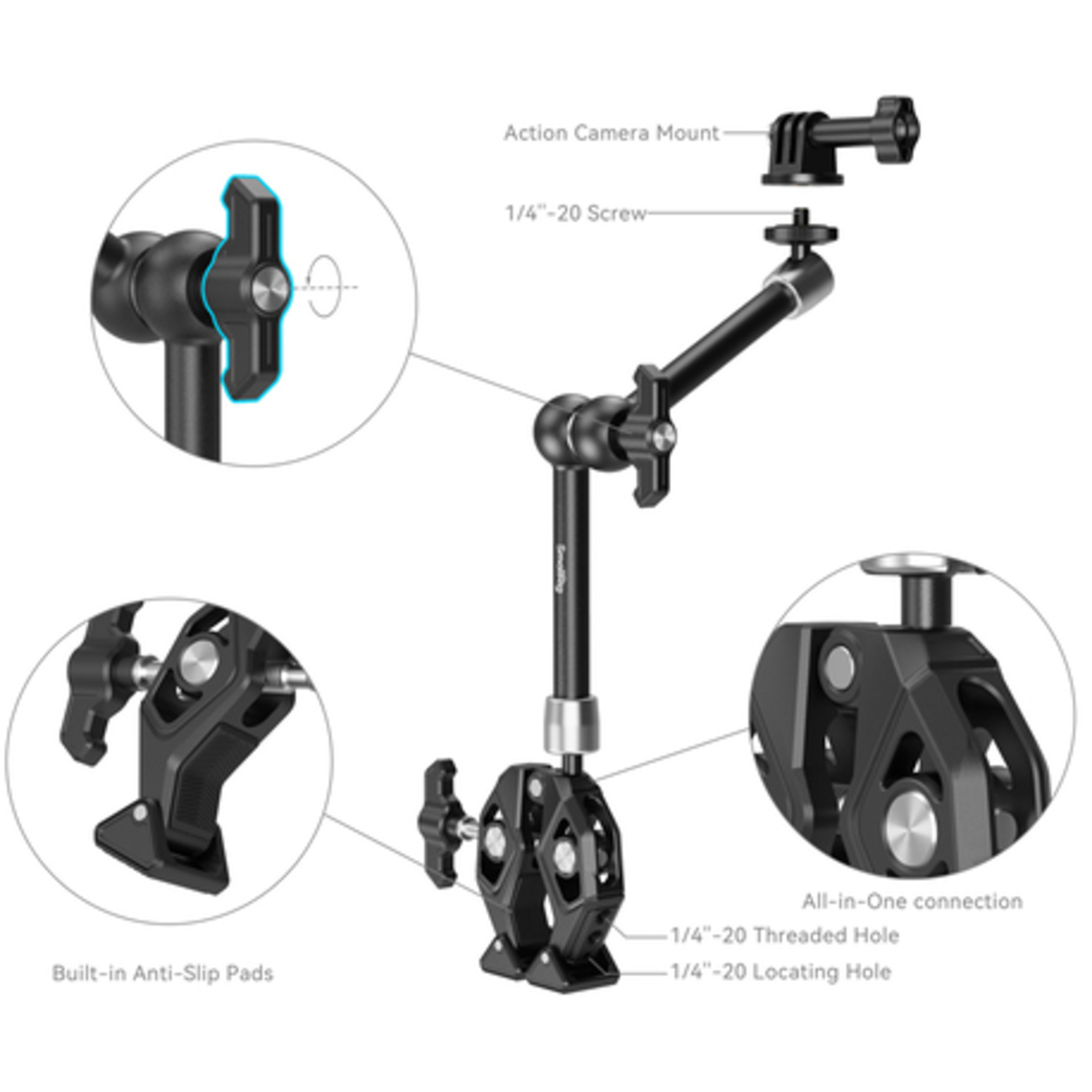 SmallRig Crap Clamp mit Magic Arm 4454
