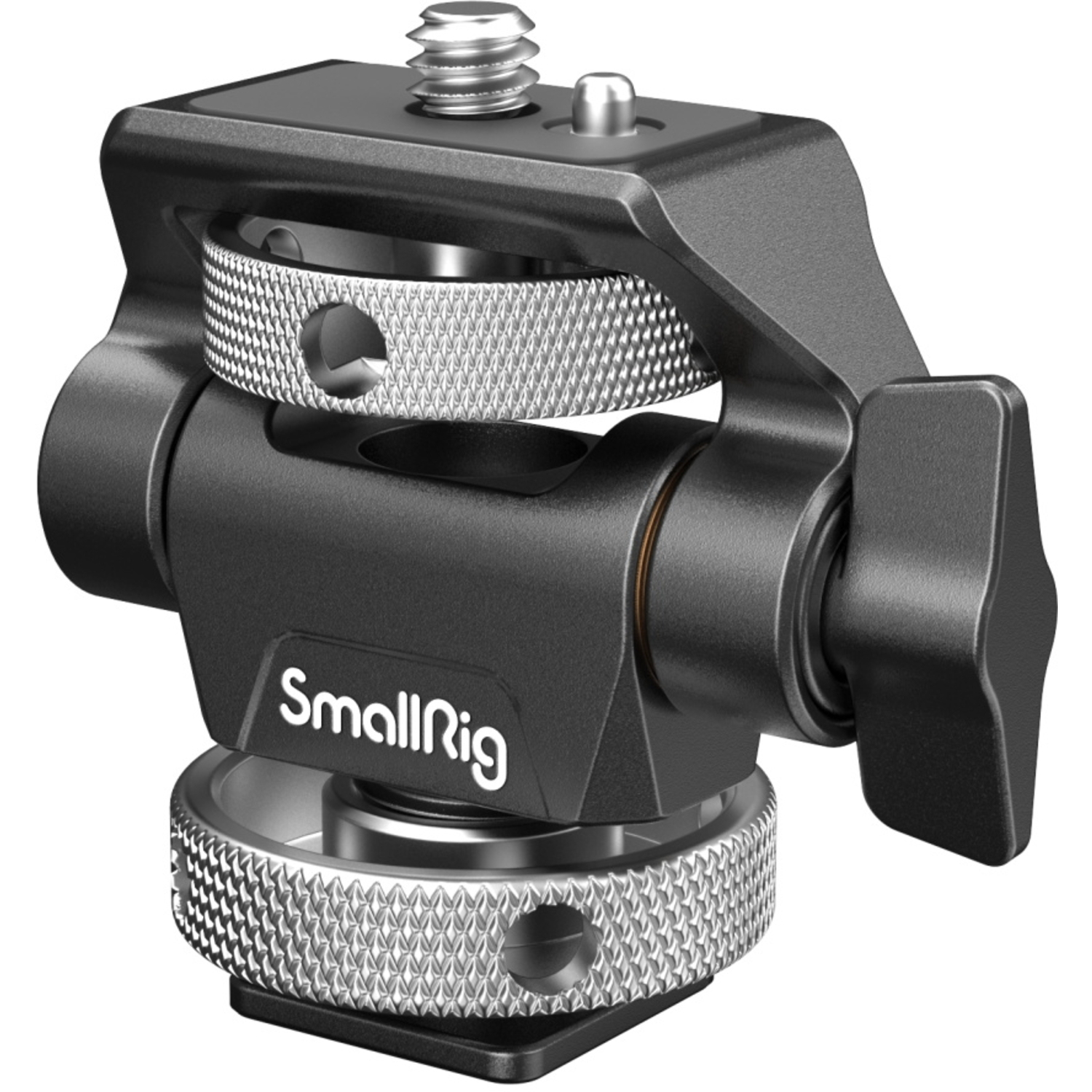 SmallRig Schwenk- und neigbare Monitorhalterung mit Cold Shoe Halterung 2905B